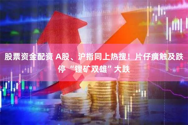 股票资金配资 A股、沪指同上热搜！片仔癀触及跌停 “锂矿双雄”大跌