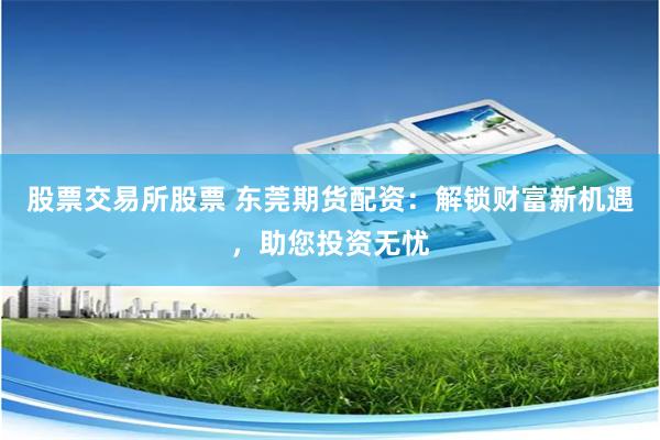 股票交易所股票 东莞期货配资：解锁财富新机遇，助您投资无忧